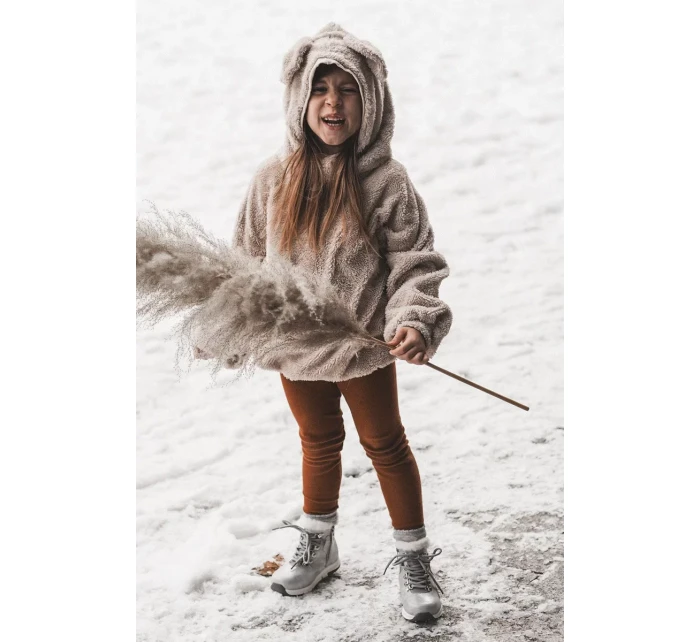 Dětské zateplené kozačky na zip Big Star KK374178 Stříbro Dětské zateplené kozačky na zip Big Star KK374178 Stříbro