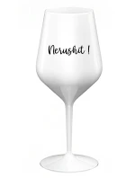 NERUSHIT! - bílá nerozbitná sklenice na víno 470 ml NERUSHIT! - bílá nerozbitná sklenice na víno 470 ml