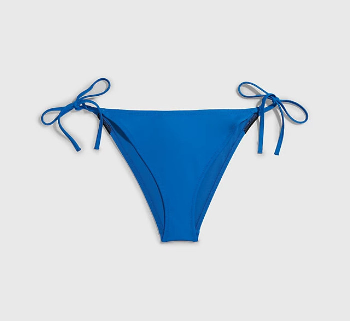 Dámské plavkové kalhotky BIKINI na zavazování KW0KW01982 C4X modrá - Calvin Klein