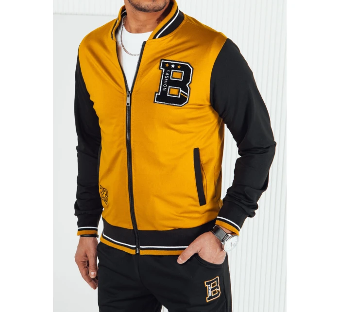 FashionStreet pánská žlutočerná tepláková souprava AX0765