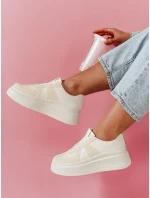 Dámské tenisky na platformě white Dstreet model 21987695 - FashionStreet