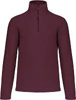 Kariban K 912 Mikrofleecová mikina s 1/4 zipem "Enzo" 20.K912 wine