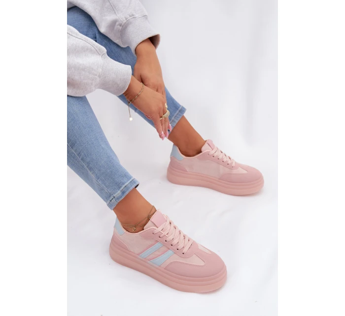 Dámské tenisky na platformě Růžové Galleria
