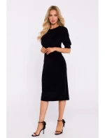 Sametové šaty zelené model 20555982 - Moe