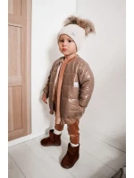 Dětské Teplé Sněhule Semišové Hnědé Gooby