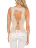 Sexy KouCla top with lacing on back