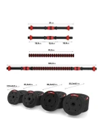 Kompozitní činky-Straps 2v1 SGP40 HMS 40kg Kompozitní činky-Straps 2v1 SGP40 HMS 40kg