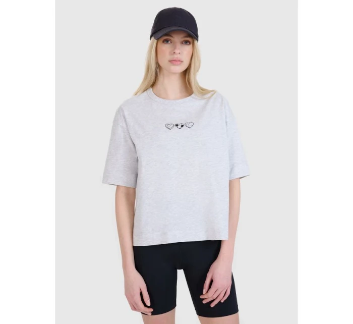 Dámské tričko oversize s potiskem model 21436903 - 4F Dámské tričko oversize s potiskem model 21436903 - 4F