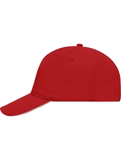 MB 35 5 panelová sandwich kšiltovka model 22502341 red/white - Daiber