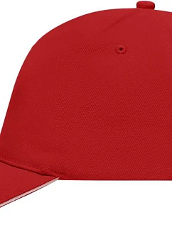 MB 35 5 panelová sandwich kšiltovka model 22502341 red/white - Daiber