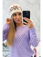 Dámská čepice Florence K350 ecru+bordeaux Dámská čepice Florence K350 ecru+bordeaux