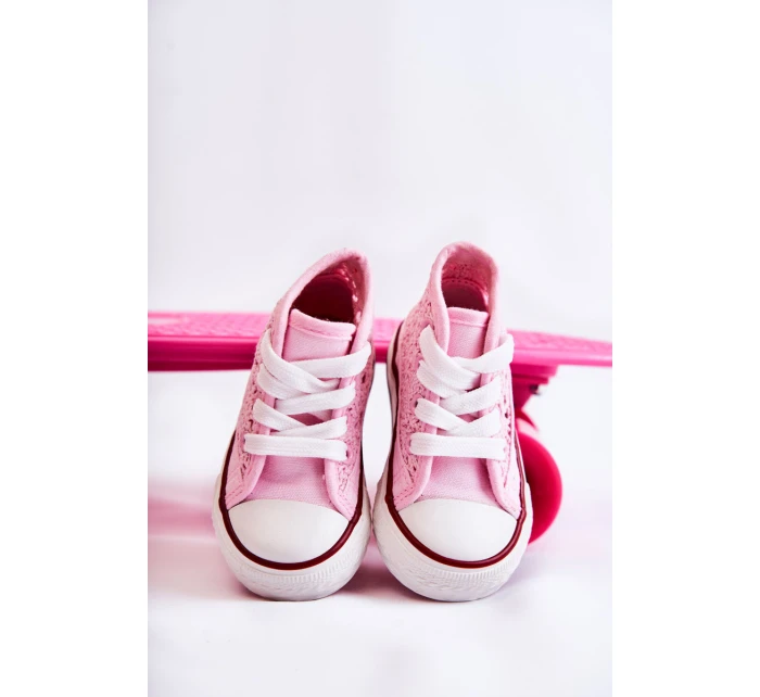 Dětské vysoké tenisky Pink Mona Dětské vysoké tenisky Pink Mona