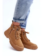 semišové dámské botky Trapery Camel model 21633835 - Boto