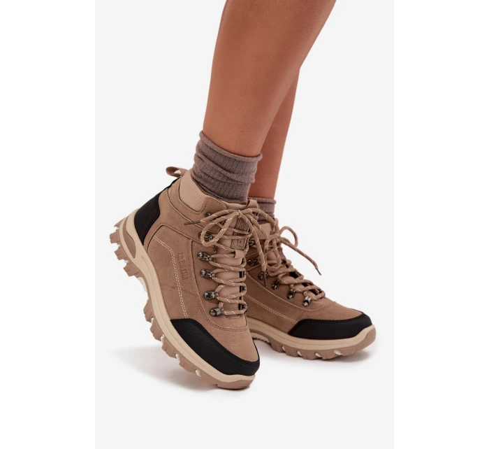 Dámské Trekingové Boty Big Star SS274095 Béžové Dámské Trekingové Boty Big Star SS274095 Béžové