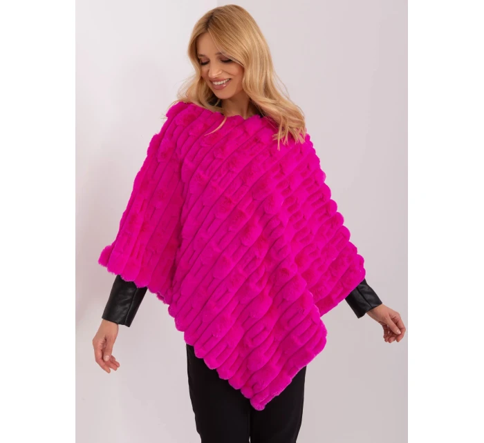 Poncho AT  fuksjowy model 19367621 - FPrice