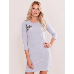 Šaty EN SK 1404.59 šedá