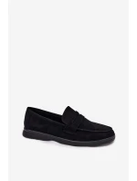 Dámské mokasíny z eko semiše – černé Renelia Dámské mokasíny z eko semiše – černé Renelia