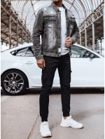 Pánská džínová bunda černá FashionStreet TX4696 Pánská džínová bunda černá FashionStreet TX4696