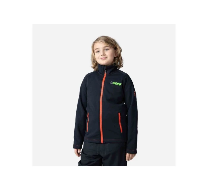 ROSSIGNOL Boy Hero Fz Clim mikina černá ROSSIGNOL Boy Hero Fz Clim mikina černá