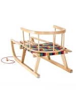 Sáňky GreenBlue GB138 s napařovaným sedákem a opěradlem