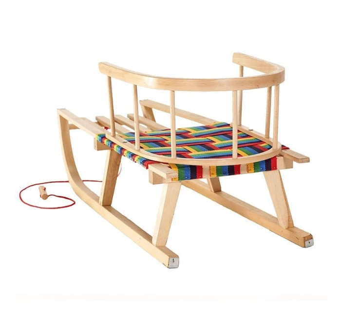 Sáňky GreenBlue GB138 s napařovaným sedákem a opěradlem