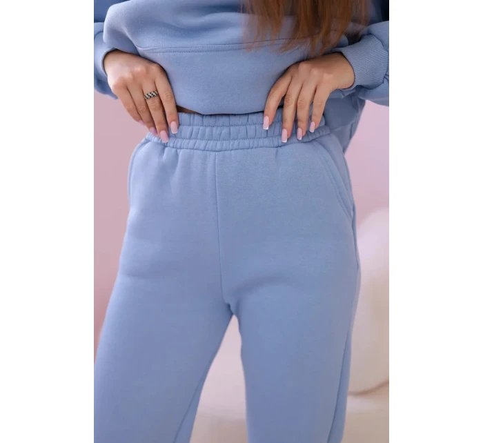 Bavlněná souprava s potiskem modrý Bavlněná souprava s potiskem modrý