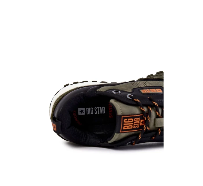 Pánská klasická sportovní obuv Memory Foam Big Star KK174272 Zelená