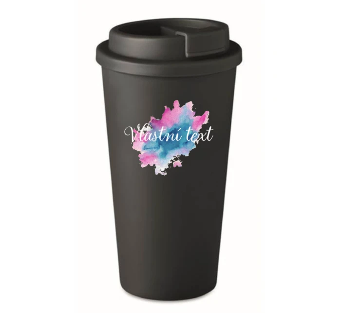 Personalizovaný cestovní termohrnek - Akvarelový otisk