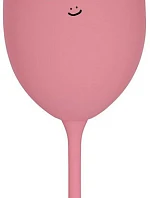 NĚKDO TO VYPÍT MUSÍ - růžová sklenice na víno 350 ml