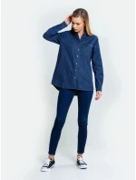 Big Star Košile s dlouhým rukávem 145676 Dark Jeans-603