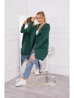 Zateplená bunda s kapucí 69413 tmavě zelená - Kesi