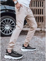 Pánské kalhoty tyou jogger béžové FashionStreet UX3306