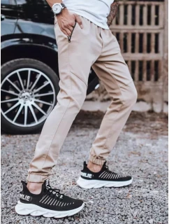 Pánské kalhoty tyou jogger béžové FashionStreet UX3306