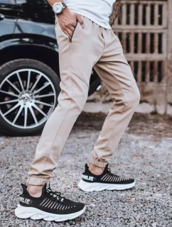 Pánské kalhoty tyou jogger béžové FashionStreet UX3306