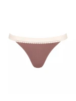 sloggi GO Ribbed R Tanga C2P - BROWN - SLOGGI BROWN - SLOGGI