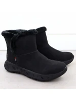 Dámské nepromokavé sněhule s kožíškem model 21906050 černé - Rieker