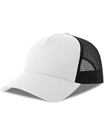 Rapper CottonS 5 panelová Trucker kšiltovka model 22450305 white/black - Atlantis Headwear Rapper CottonS 5 panelová Trucker kšiltovka model 22450305 white/black - Atlantis Headwear