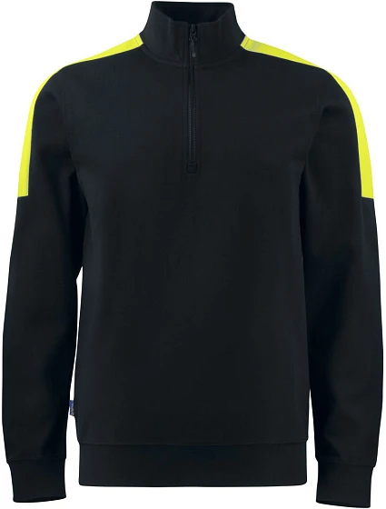 ProJob 2128 Sweatshirt 1/2 Zip Těžká pracovní mikina Doubleface s 1/4 zipem 64.2128 black/yellow ProJob 2128 Sweatshirt 1/2 Zip Těžká pracovní mikina Doubleface s 1/4 zipem 64.2128 black/yellow