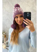 Dámská klapka na uši Balbina K381 fialová