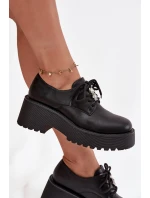 Dámské polobotky s přezkou ekokůže černé Laurea