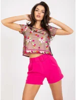 Halenka LK BZ model 17385008 černá a růžová - FPrice