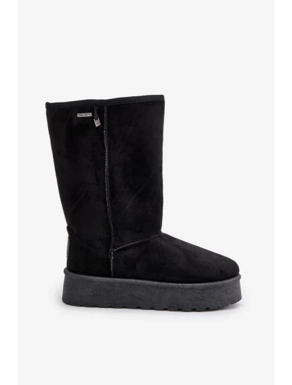 Vysoké Sněhule Na Platformě Big Star OO274895 Černé