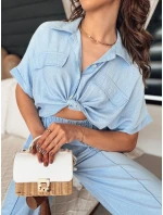 Dámská košile modrá Dstreet model 21977027 - FashionStreet Dámská košile modrá Dstreet model 21977027 - FashionStreet