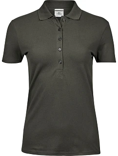 TJ 145 Dámské luxusní těžké strečové piqué polo model 22448724 deep green - Tee Jays