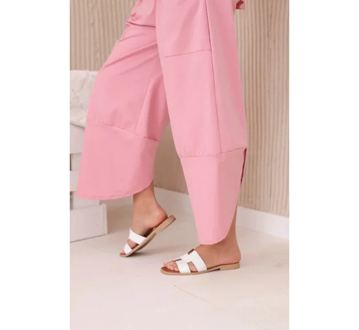 Komplet nových mikinových kalhot Punto tmavě pudrově růžová Komplet nových mikinových kalhot Punto tmavě pudrově růžová