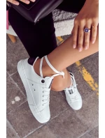 Kožené tenisky Big Star JJ274211 bílé a Černá