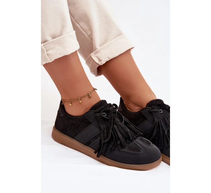 Dámské tenisky s třásněmi Černé model 21954597 - Boto