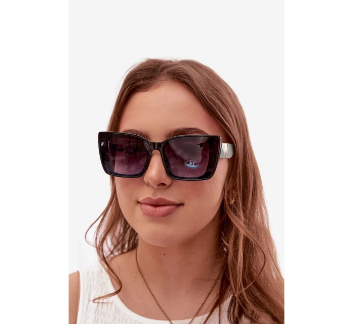 Dámské sluneční brýle Kočičí oko Černé-růžové