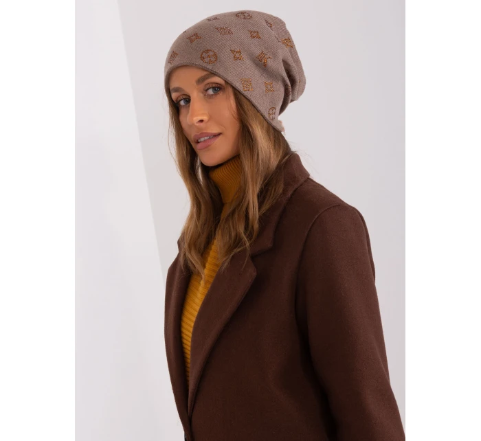 Czapka AT CZ model 18987469 brązowy - FPrice Czapka AT CZ model 18987469 brązowy - FPrice