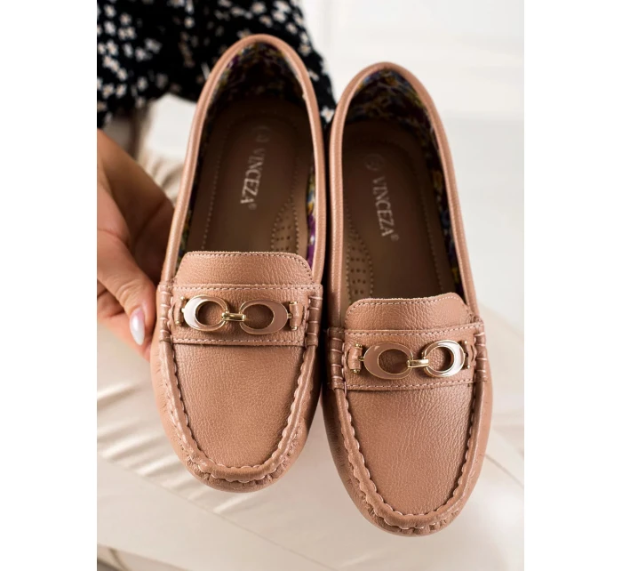 Klasické  mokasíny  17218P hnědé - Inello